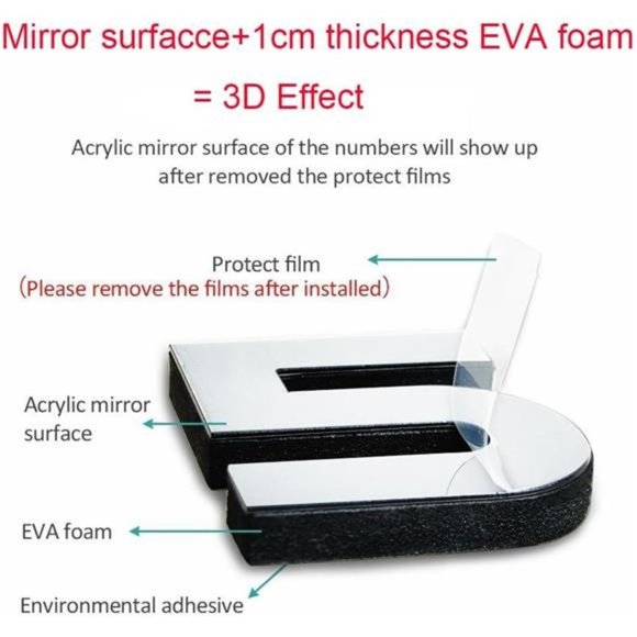 Large 3D Frameless Wall Clock Stickers DIY WallDecoration for LivingRoom Bedroom - Picture 5 of 7